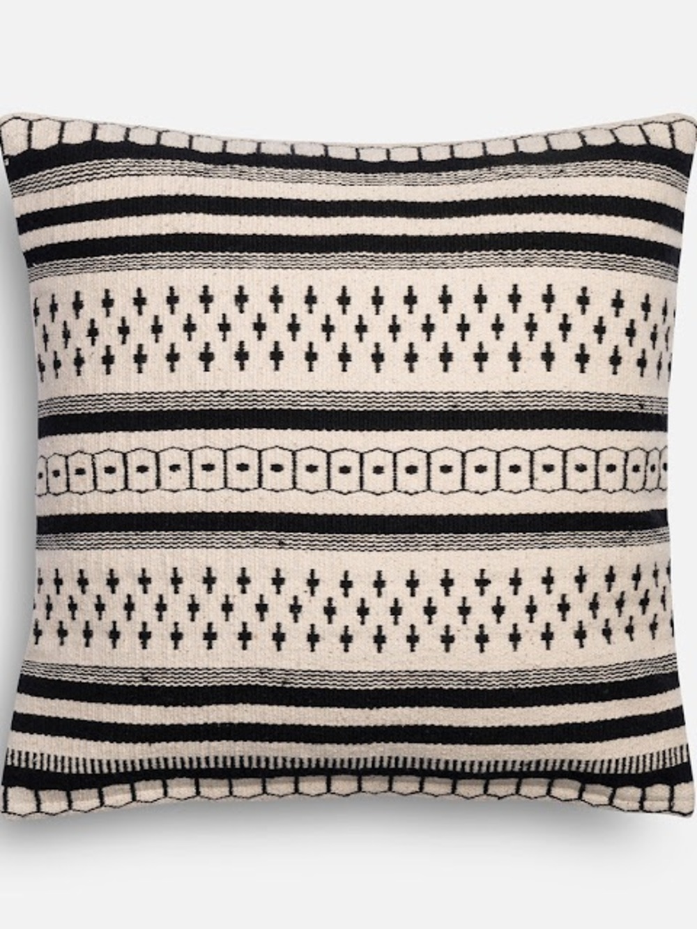 Black and White Boho Pillow Cover